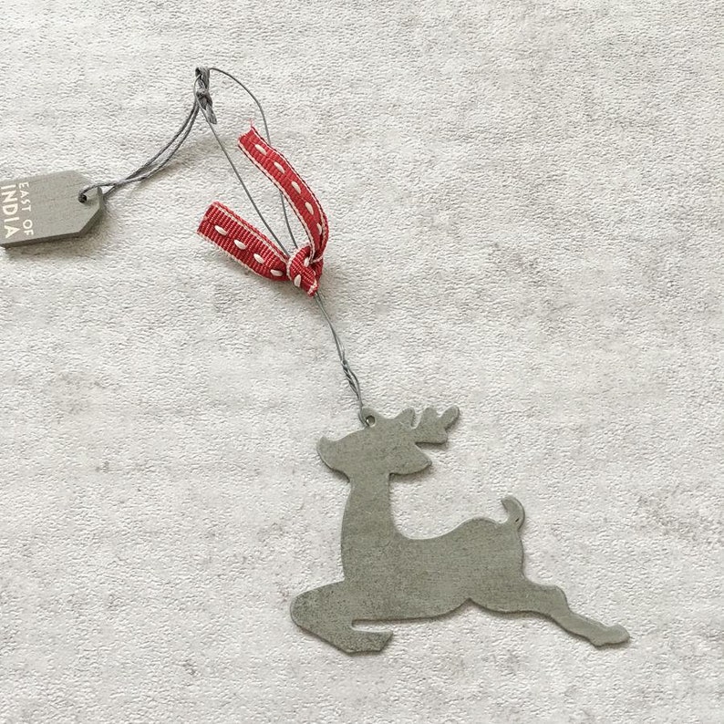 Metal Reindeer Christmas Tree Decoration