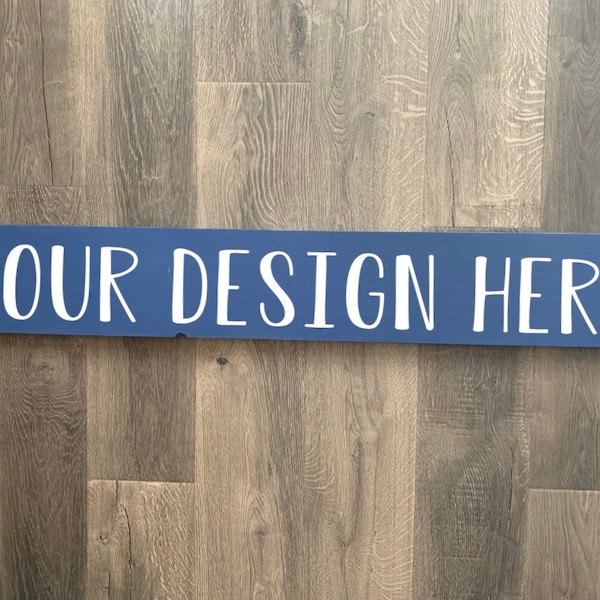4'x7.25" Hand Painted Wood Board Sign, Your Design Saying Quote, Customized, Your choice Paint, Personalized, Wooden Decor, Plague, Wall Art