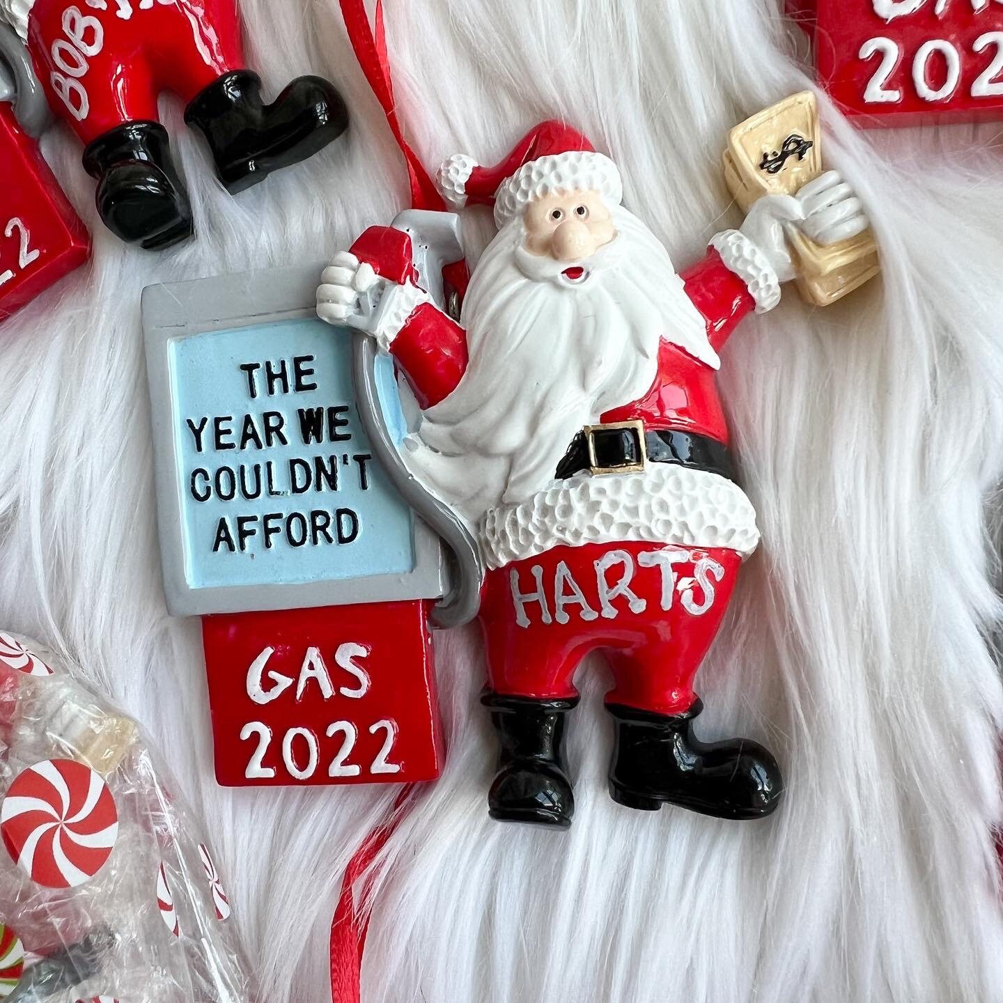 The Year We Couldn't Afford Gas Christmas Ornaments Funny With Gift Box