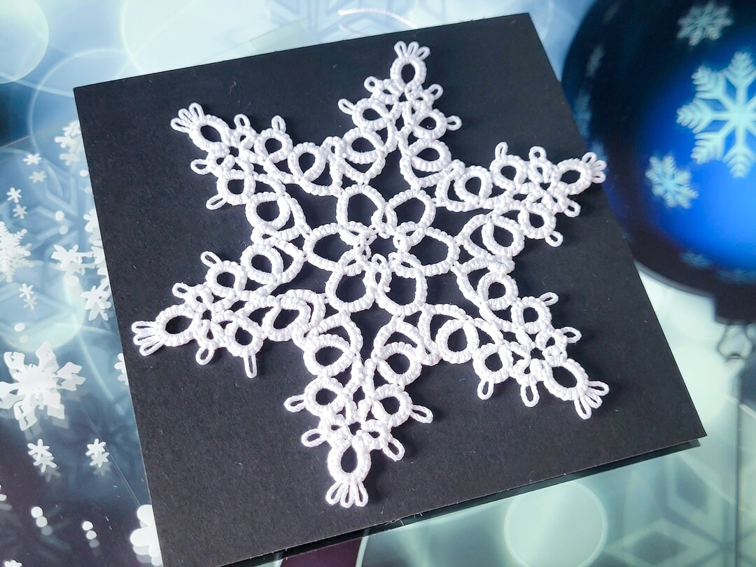 Décoration pour sapin de Noël flocon de neige en origami fait main