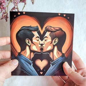 Carte de voeux pour copains amoureux