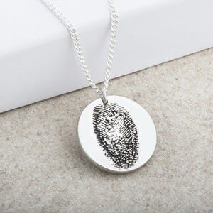Finger Print Laser Engraved Pendant