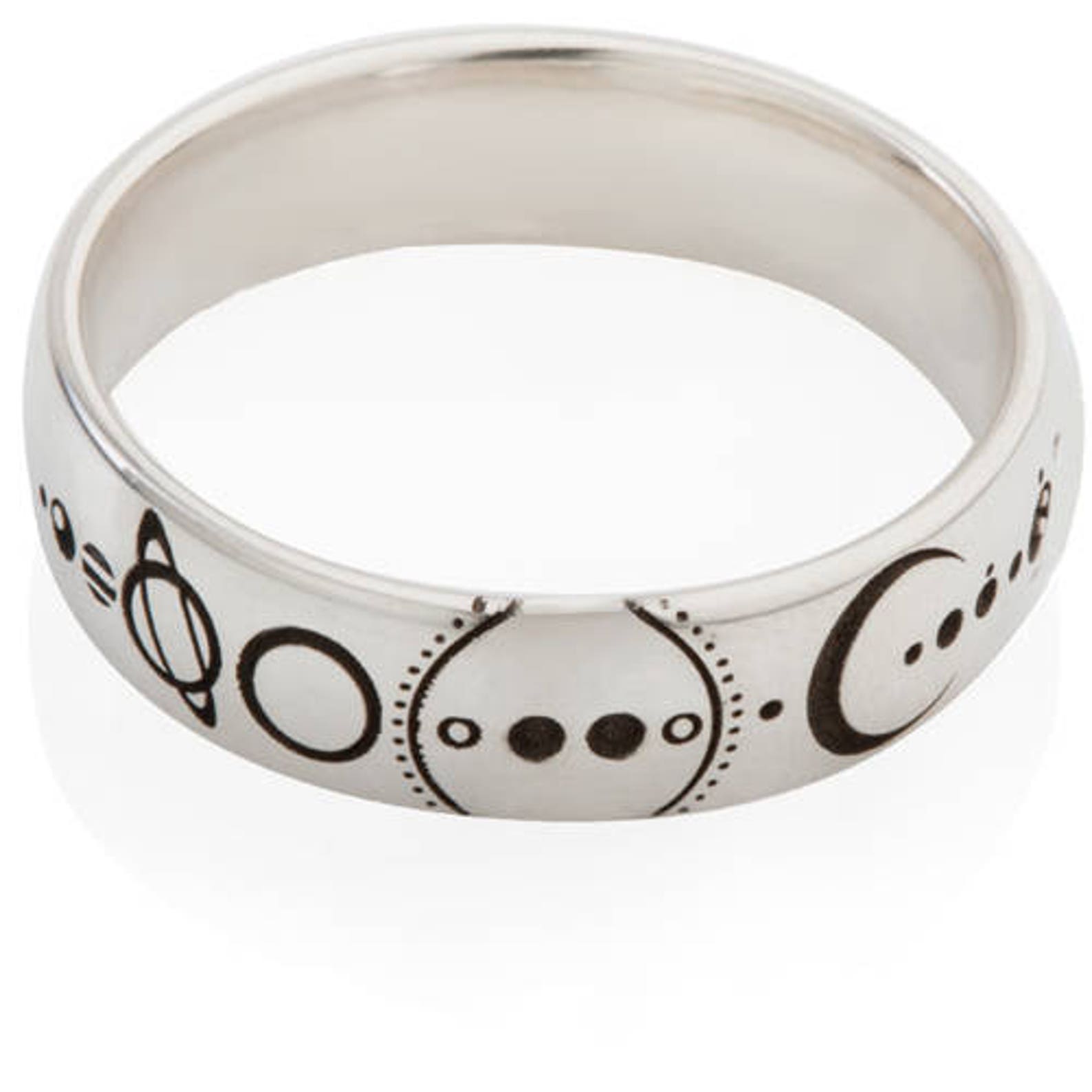 Solar System Star Engraved Ring - Etsy