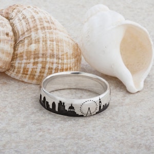 Personalised Skyline Ring Personalised Skyline Art City Skyline