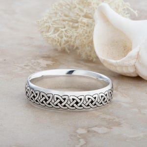 Sterling Silver Celtic Knot Ring Celtic Ring Men Celtic Knot Silver Celtic Knot Ring