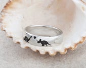 Dinosaur Ring Dinosaur Wedding Ring Dinosaur Fossil Ring - Etsy UK