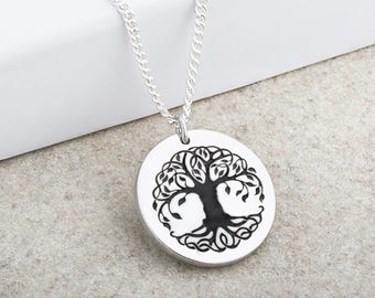 Sterling Silver Tree of Life Pendant Tree of Life Necklace Tree of Life Tapestry