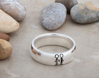 His and Her Promise Ring Couples Ring Promise Ring