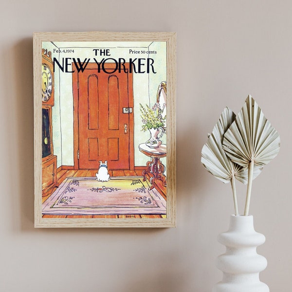 The New Yorker Magazine Cover Beware of the Dog George Booth Dogs Puppies Art Print Iconic New Yorker Cover Vintage Dog Print