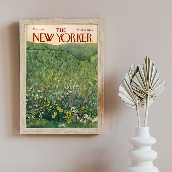 Set of 10 Ilonka Karasz Digital Downloads The New Yorker Magazine Cover Portrait Botanical Art Print Iconic New Yorker Cover