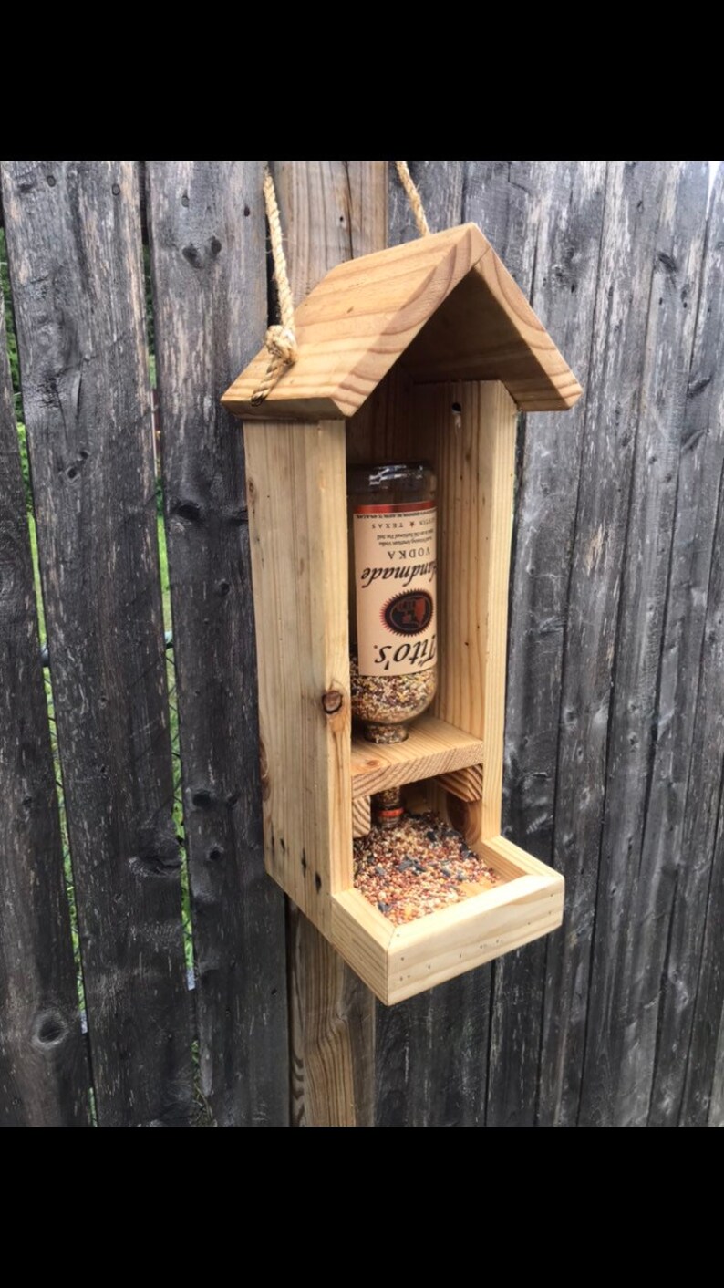 Rustic Bird Feeder, Reclaimed Wood, Tito's Birdfeeder, Upcycled, Garden