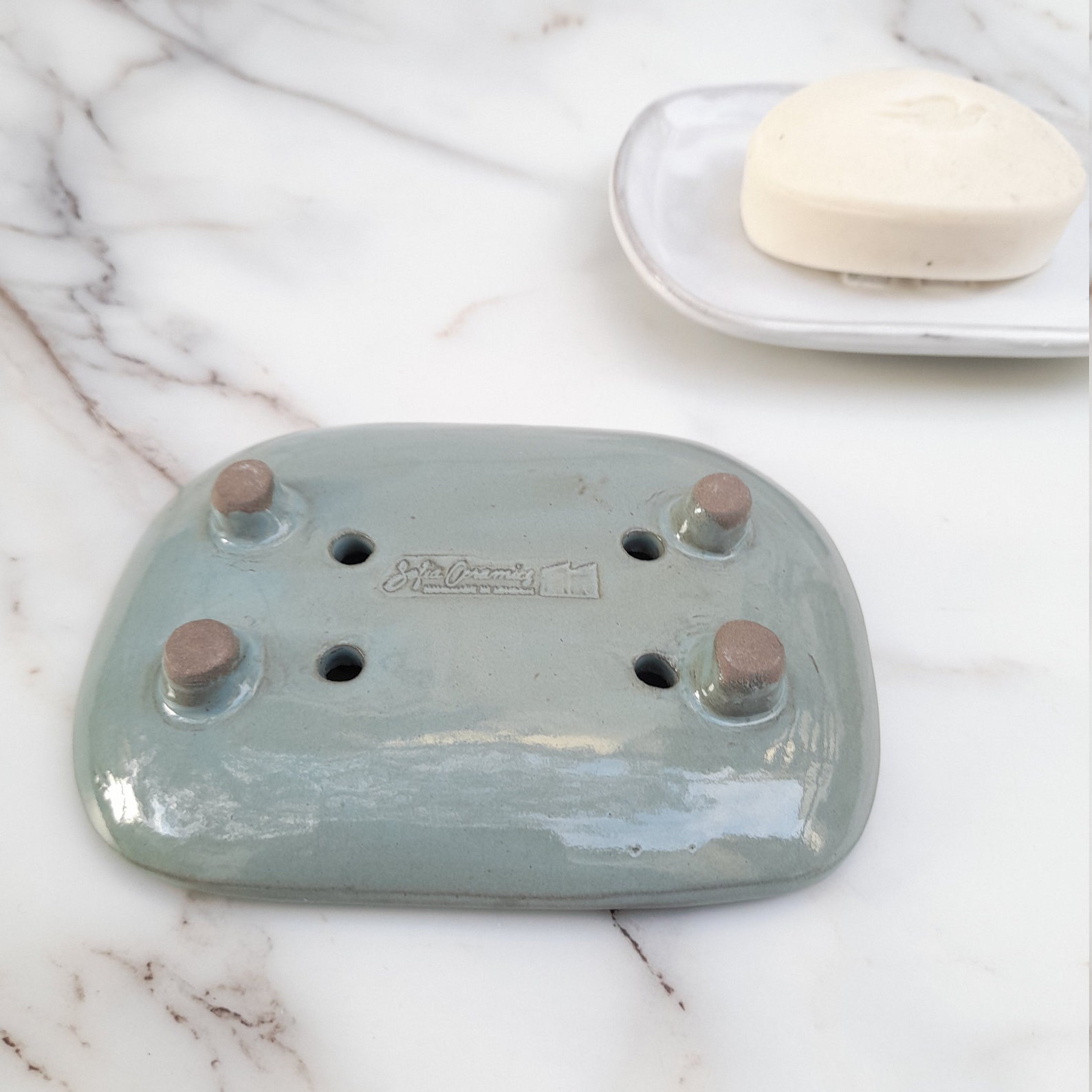 Green soap dish Soap dish Handmade ceramic soap dish Soap Etsy