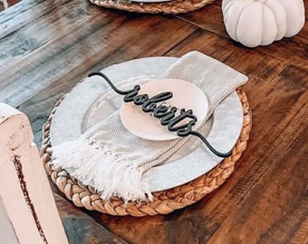 Custom Place Cards, Last Name Sign, Sweetheart Table Decor, Wooden Place Cards, Wedding Place Cards, Wedding Name Cards, Wedding Placecards