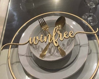 Custom Place Cards, Last Name Sign, Sweetheart Table Decor, Wooden Place Cards, Wedding Place Cards, Wedding Name Cards, Wedding Placecards