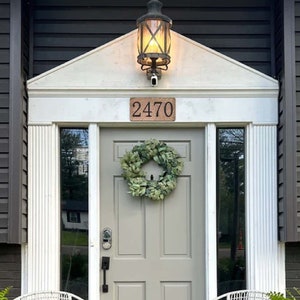 Baltic Birch House Number Sign: Vertical Address Plaque
