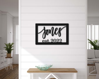 Family Established Sign | Last Name Sign | Wedding Gift | Family Name Sign Wood | Personalized Sign | Housewarming Gift | Anniversary Gift