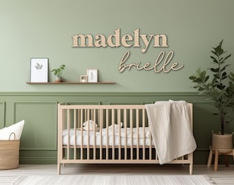 Nursery Name Sign, Wooden Letters for Nursery, Wood Name Sign, Word Cutout, Playroom Sign, Kids Room Decor, Custom Wood Words