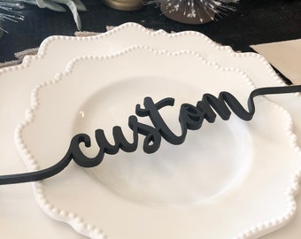 Custom Wooden Place Cards