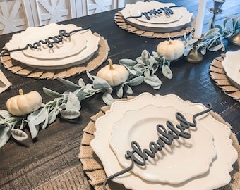 Place Cards, Wood Words, Laser Cut Words, Wooden Letters, Wedding Gifts, Best Holiday Gifts, Place Settings, Wooden Letters, Table Setting