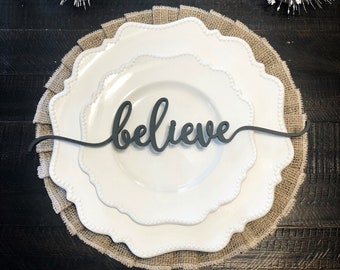 Believe Place Cards