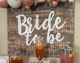Bride To Be Sign | Bridal Shower Sign | Bridal Shower Backdrop | Wedding Backdrop | Wedding Sign | Photo Booth Backdrop | Hedge Wall Sign