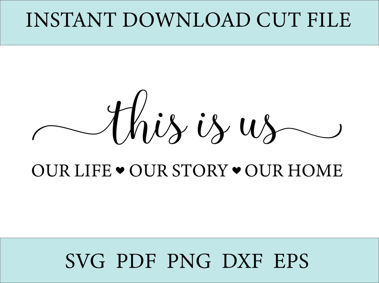 This is Us Cut File SVG Cut File for Silhouette Cut File Etsy