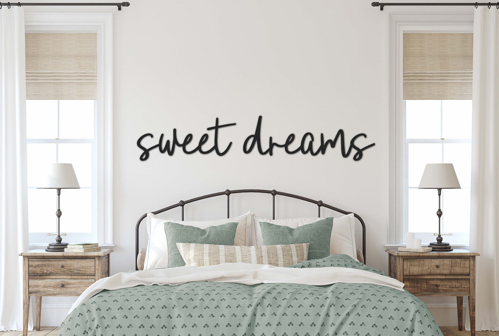 Sweet Dreams Sign Above Bed Decor Over the Bed Wall Decor Etsy UK