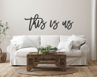 This Is Us Sign | Wooden Words | This Is Us Wall Decor | Family Room Decor | This Is Us Wall Hanging | This Is Us Wood Sign | Dining Room