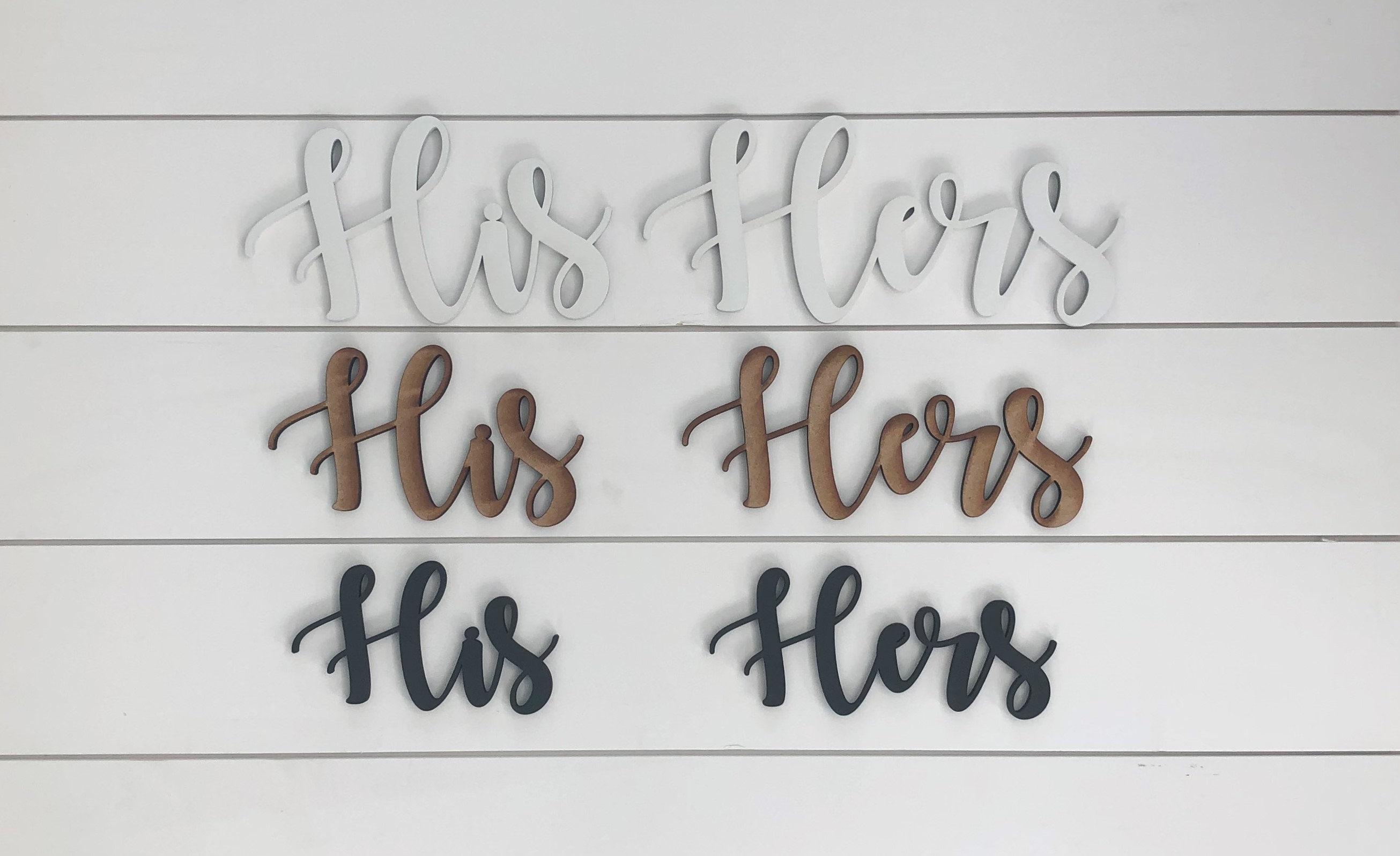 His and Hers Signs