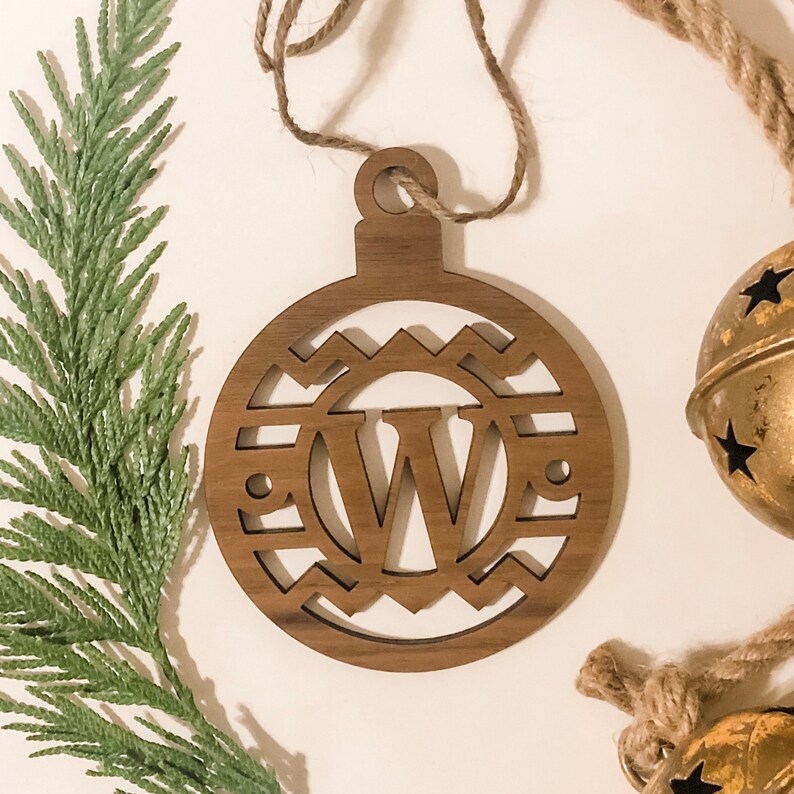 Letter Ornament Custom Christmas Ornament Initial Etsy