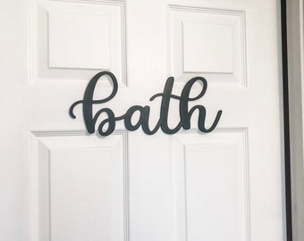 Bath Laser Cut Sign