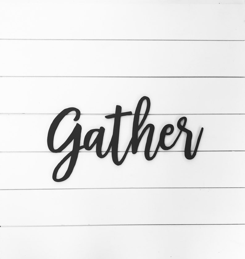 Gather Sign Fall Decor Thanksgiving Decor Signs for Etsy