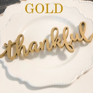 Grateful Place Cards Thanksgiving Place Cards Thanksgiving Place Setting Thanksgiving Table Decor Grateful Place Setting Sign image 4