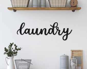 Laundry Laser Cut Sign