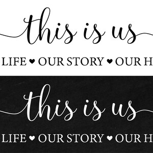 This is Us Printable | Our Life Our Story Our Home | Printable Wall Art | Printable Quotes ...
