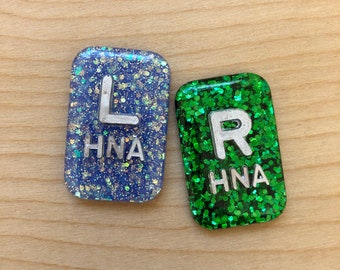 Small Square Xray Markers Glitter
