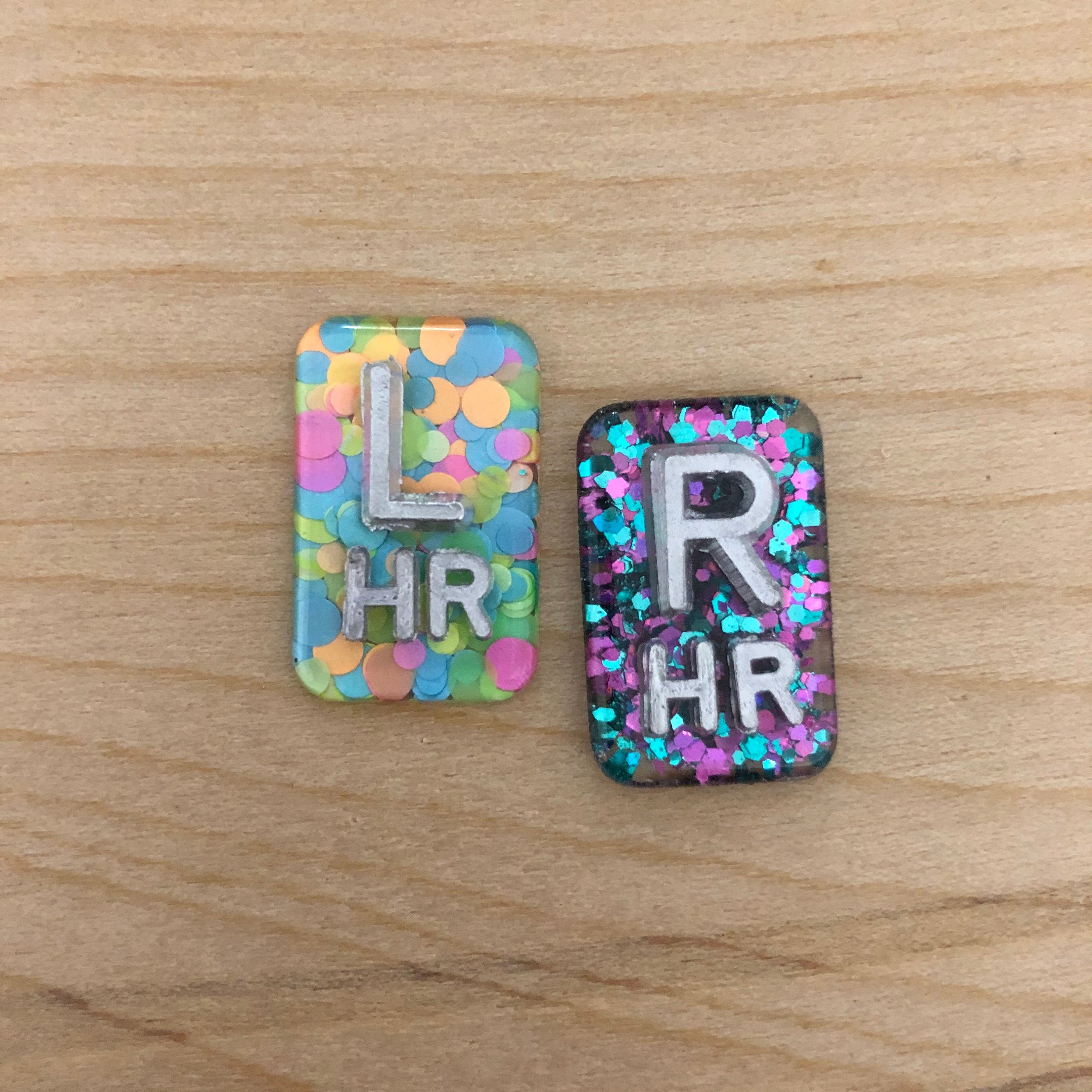 Tiny Rectangle Xray Markers - 2 initials only!
