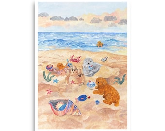 sandy beach Poster