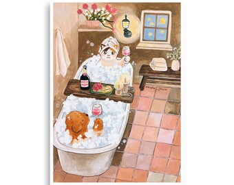 have a glass of wine Poster
