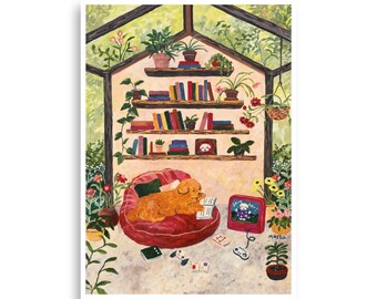 the book & game cave Poster