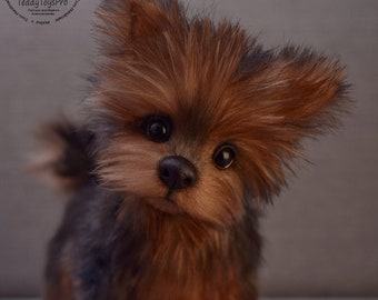 lifelike yorkie stuffed animal