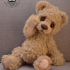 Cappuccino Bär Künstlerteddy Bär. Sammlerstück Plüsch Bär. Handgefertigt von Teddybär Künstler. Perfektes Geschenk der Liebe. wird auf Bestellung angefertigt Bild 1