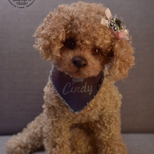 Puppy Cindy (Made To Order) realistic toy, Poodle Dog , Toy Poodle, Fur toy Poodle, Felted Animal, Gift, stuffed Animal