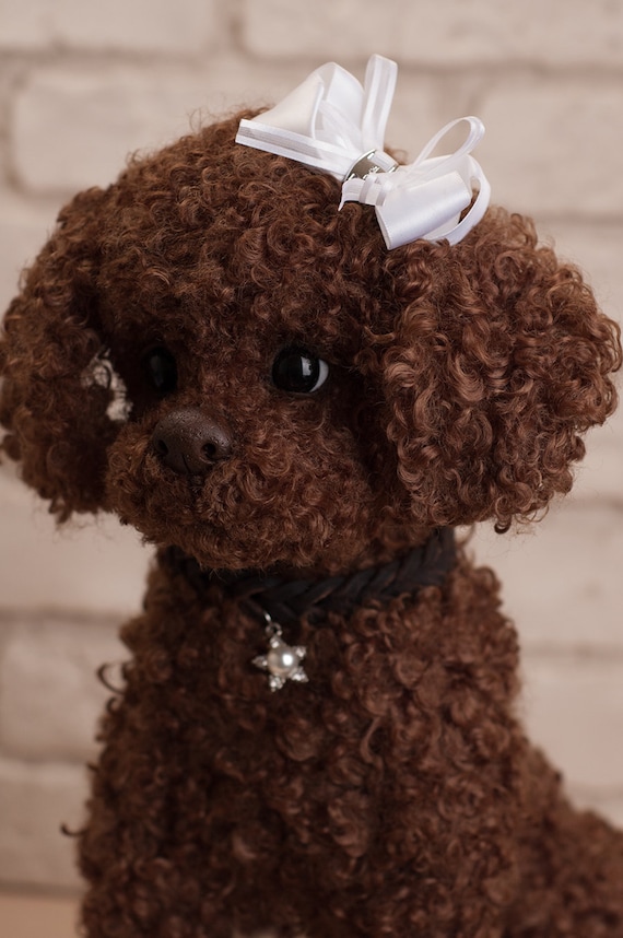Puppy Daisy Realistic Toy, Poodle Dog , Toy Poodle, Fur Toy Poodle, Felted  Animal, Gift, Stuffed Animal -  Denmark