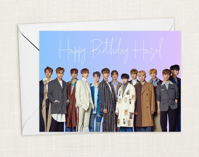 Personalised SEVENTEEN Birthday Card | Etsy