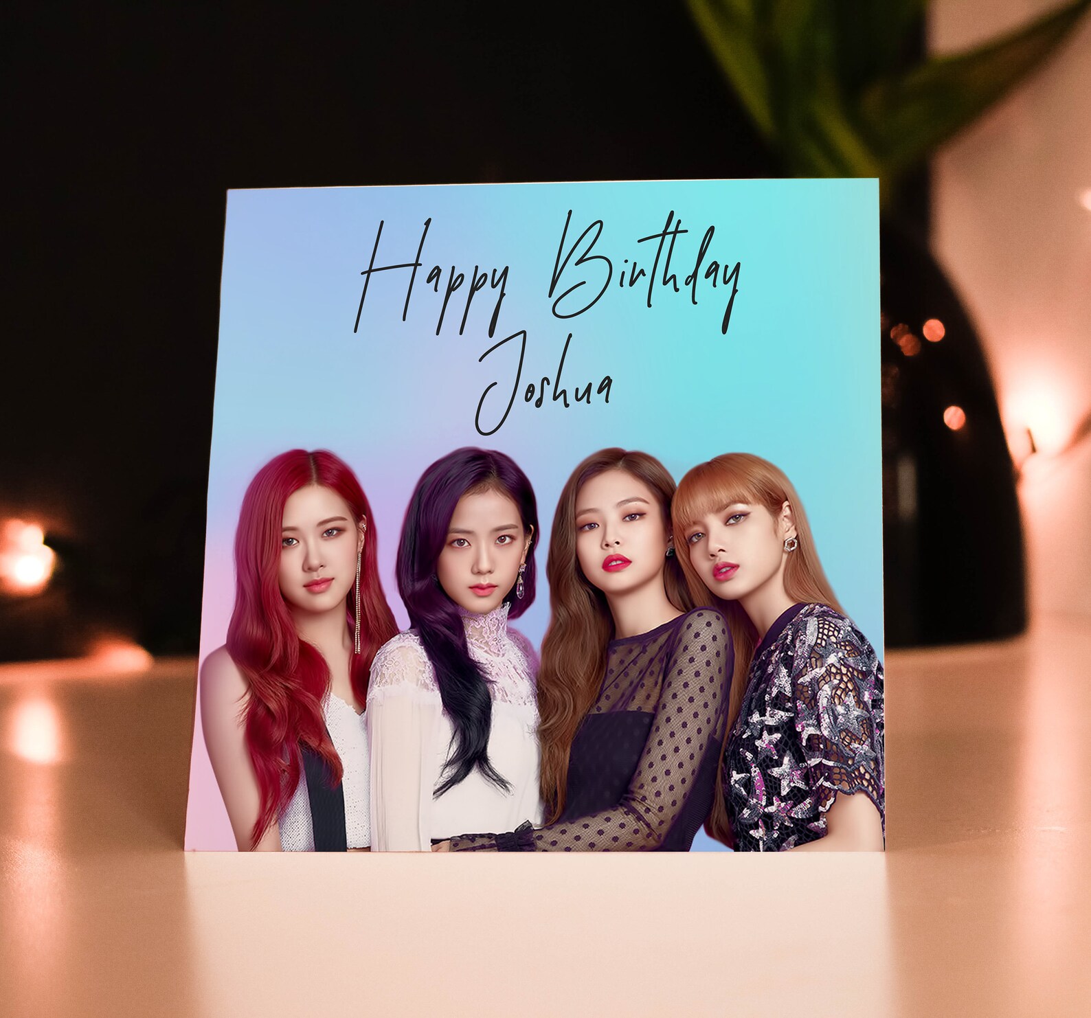 Personalised BLACKPINK Birthday Card Etsy