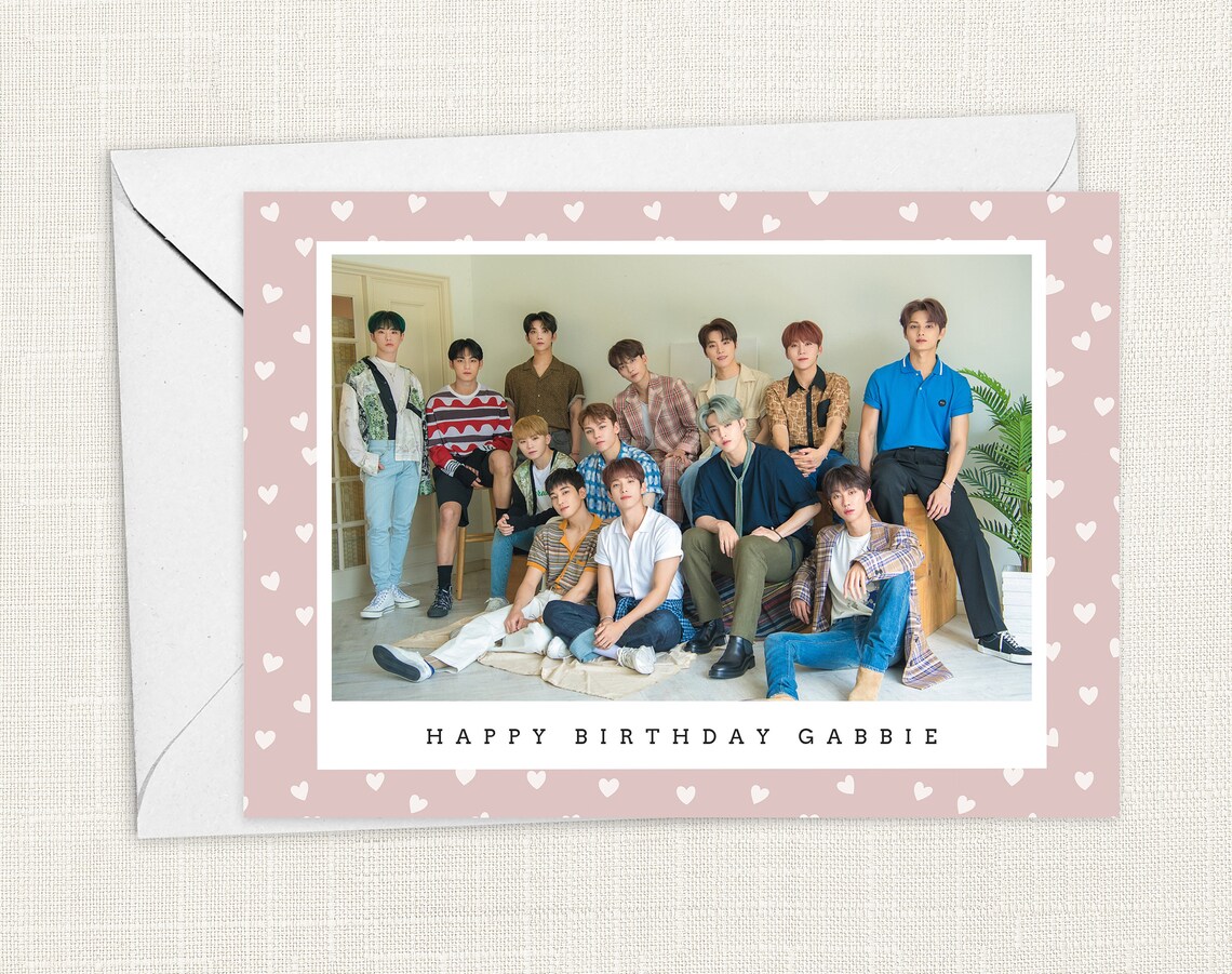 Personalised SEVENTEEN Greetings Card | Etsy