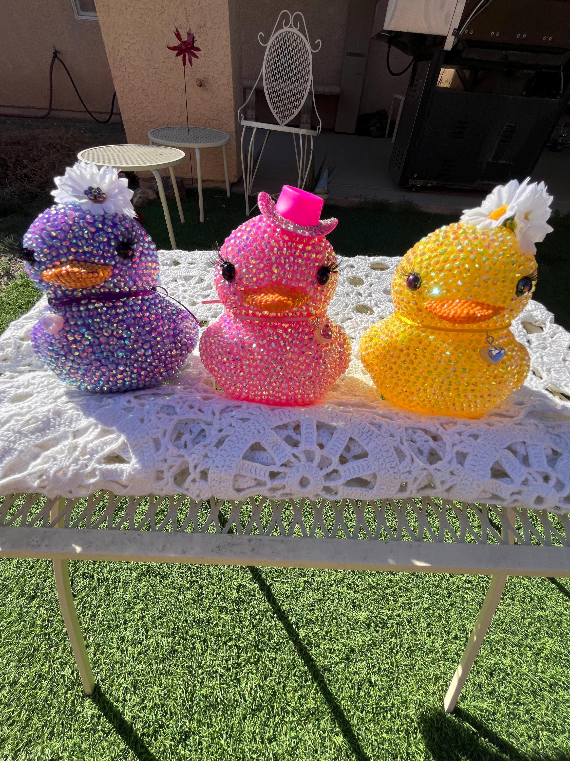 Handmade Rhinestone Ducks - Etsy
