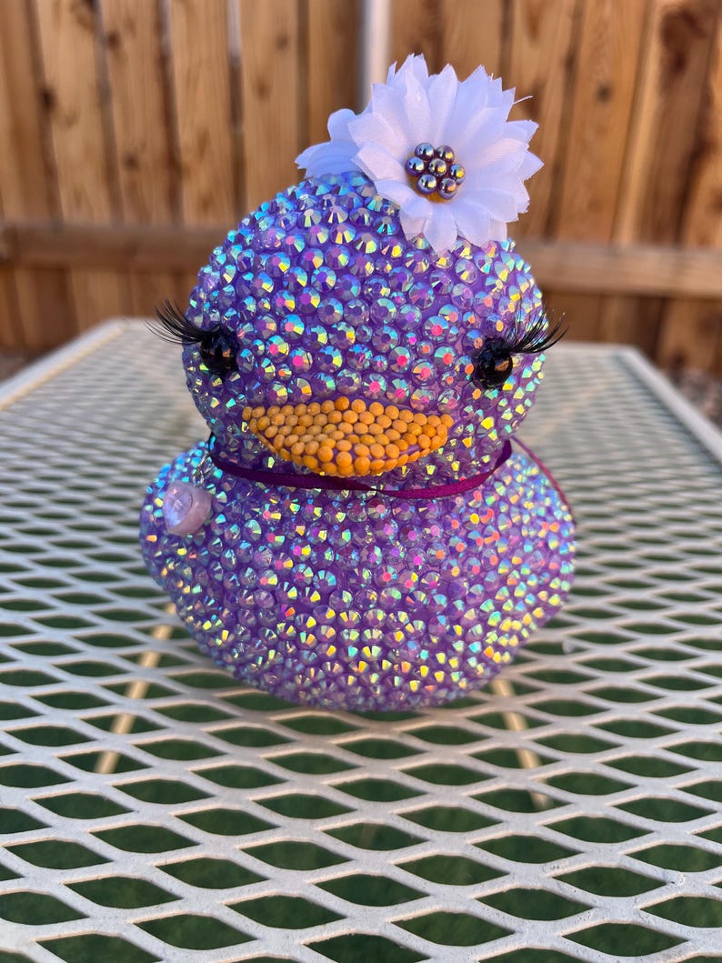 Handmade Rhinestone Ducks - Etsy
