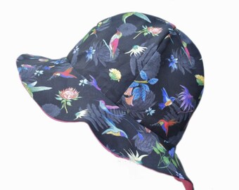 Hummingbird reversible sunhat